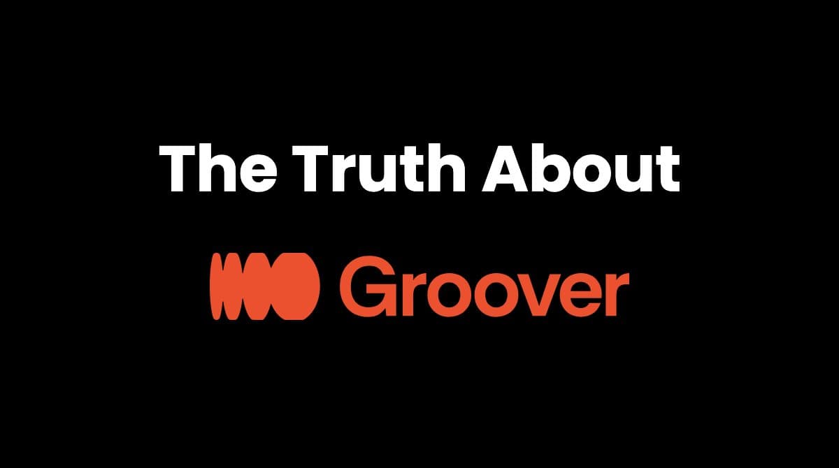 Black cover with the white headline 'The Truth About' above the orange Groover logo