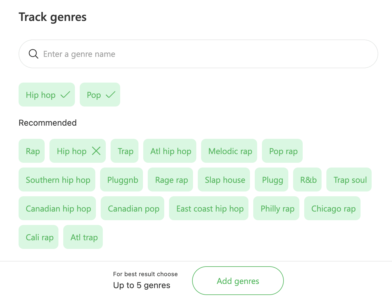 SoundCampaign Review - Target genres process